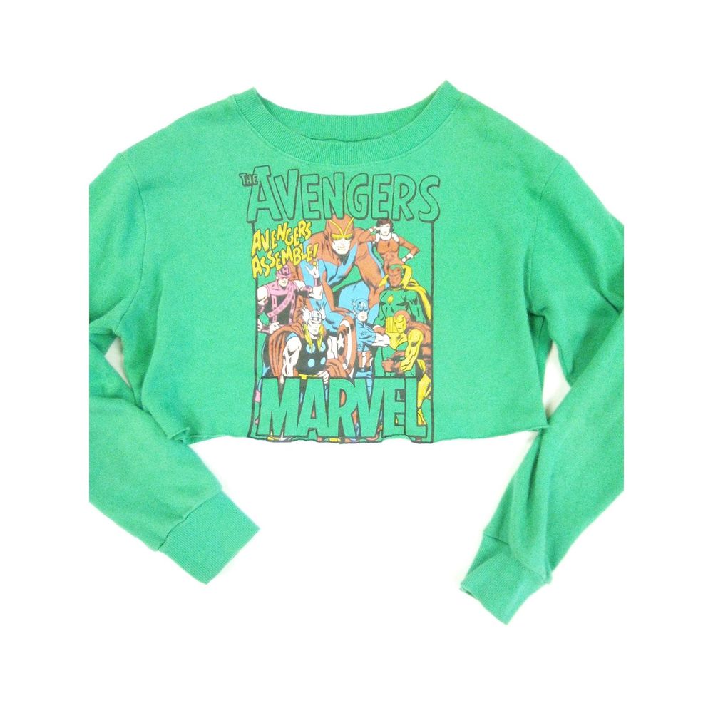 Marvel Avengers Cropped Sweatshirt S